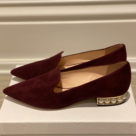 Nicholas Kirkwood Brand New Flats with Pearl Heel